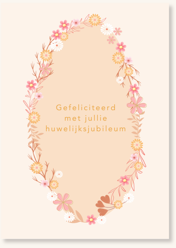 Jubileum - Gekleurde krans