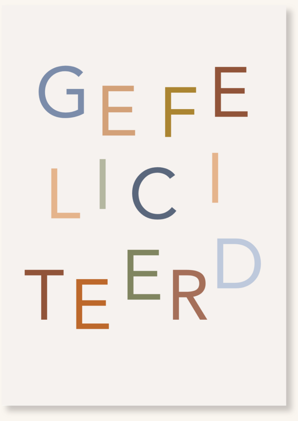 Verjaardag - Gefeliciteerd blauw