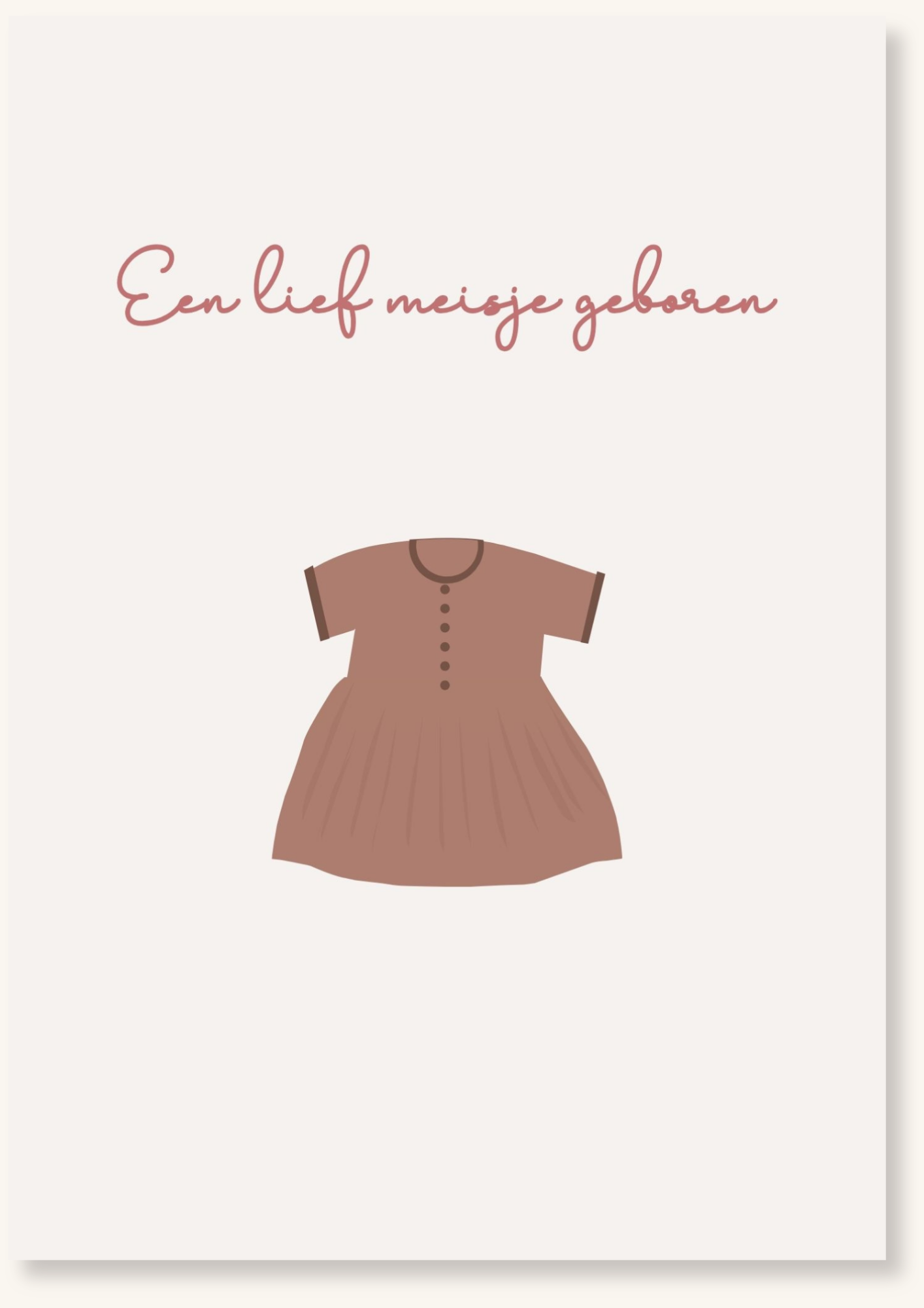 Geboorte - Een lief meisje geboren jurkje