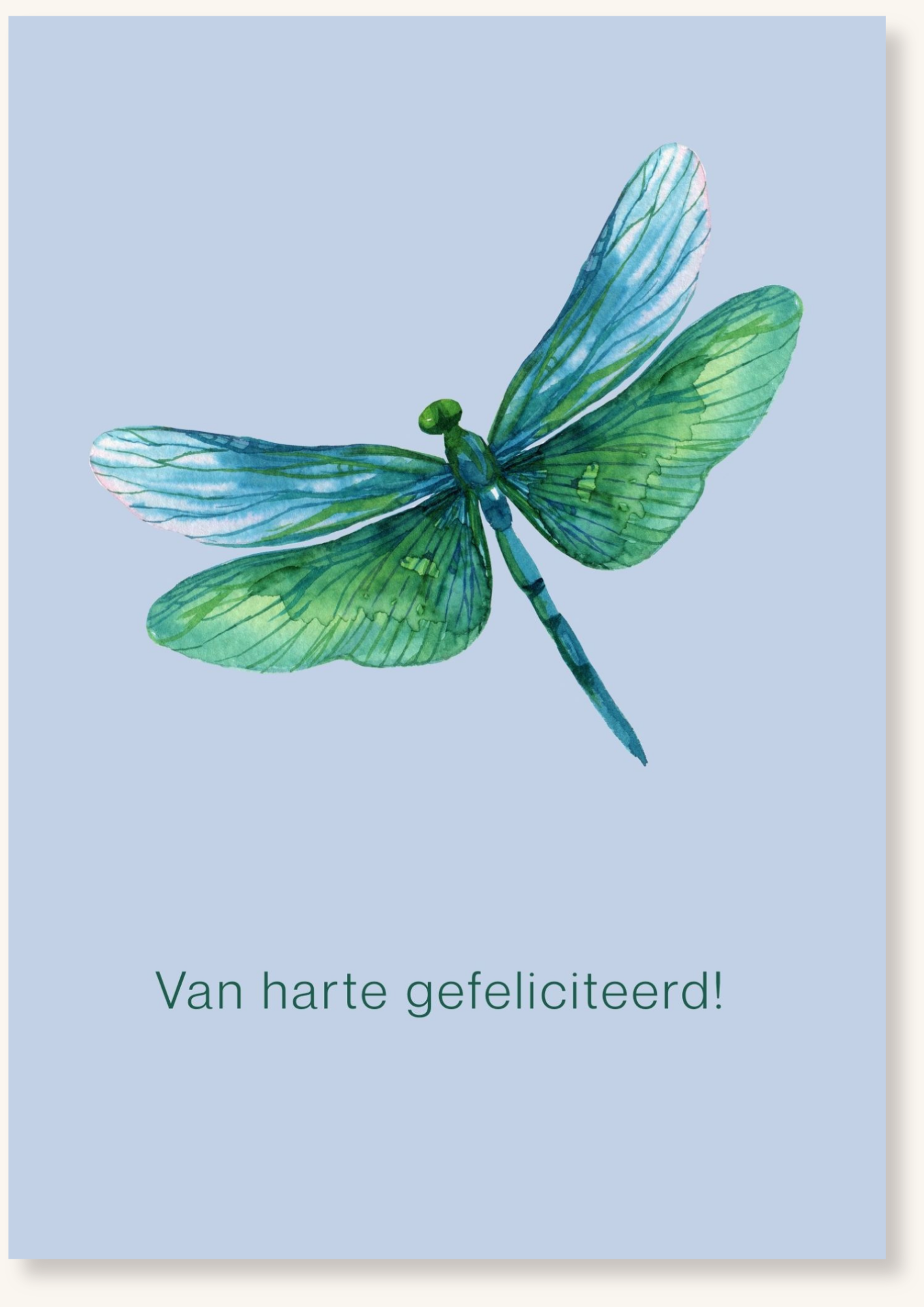 Verjaardag - Libelle blauw