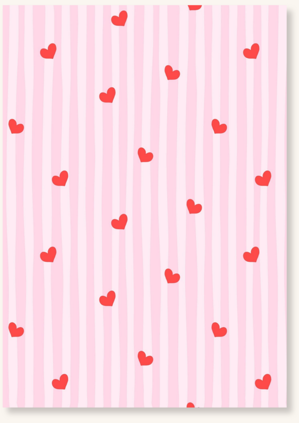 Blanco - Hartjes roze wit