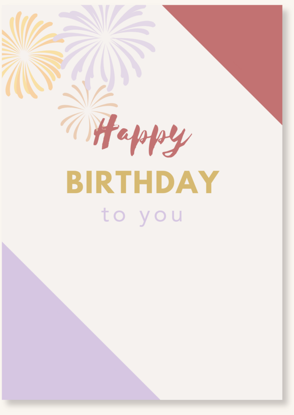 Verjaardag - Happy Birthday lila