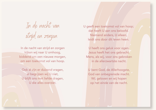 Bijbels tintje - In de nacht van strijd en zorgen