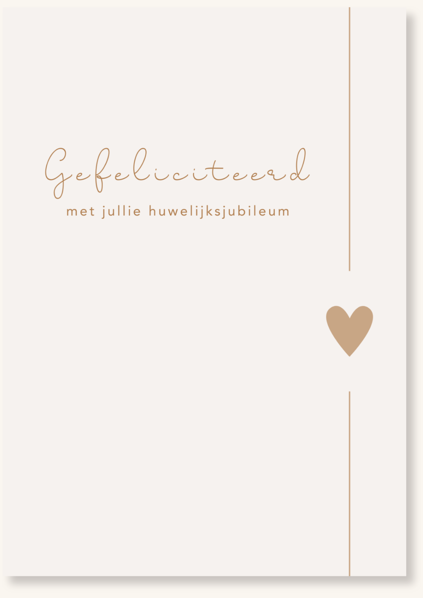 Jubileum - Huwelijksjubileum lijntjes hart