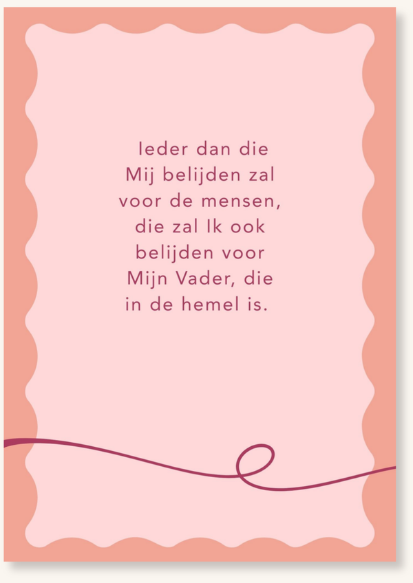 Belijdenis - Ieder die Mij belijden