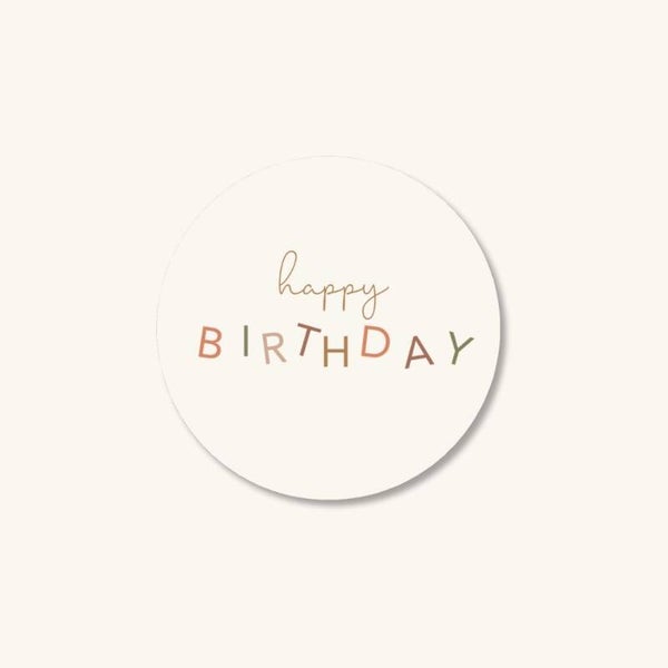 Stickers - Studio Jolie happy birthday beige