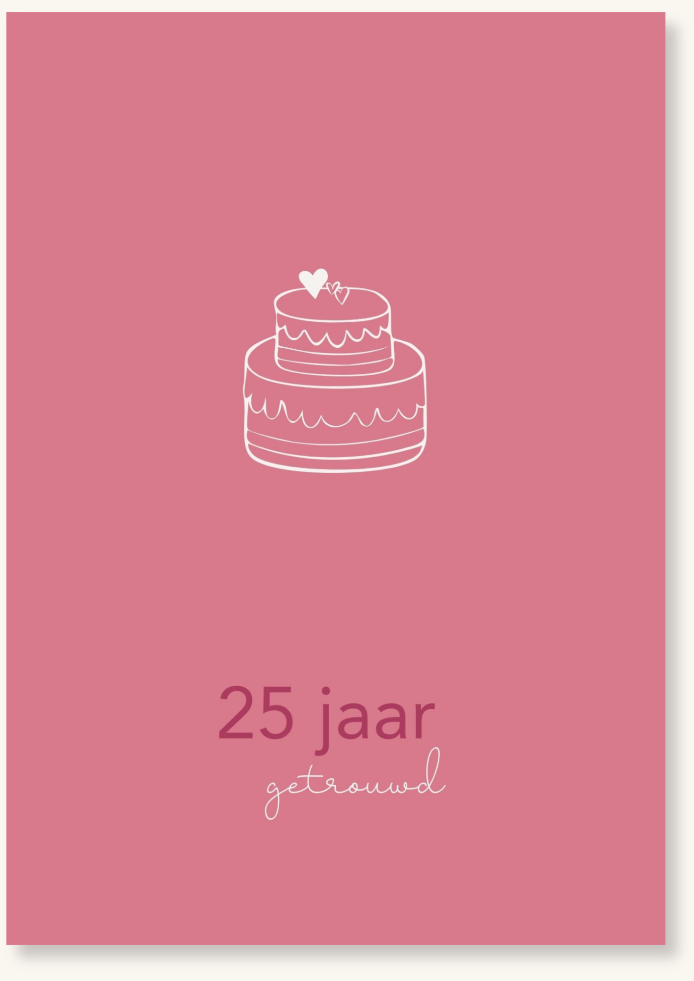 Jubileum - 25 jaar getrouwd
