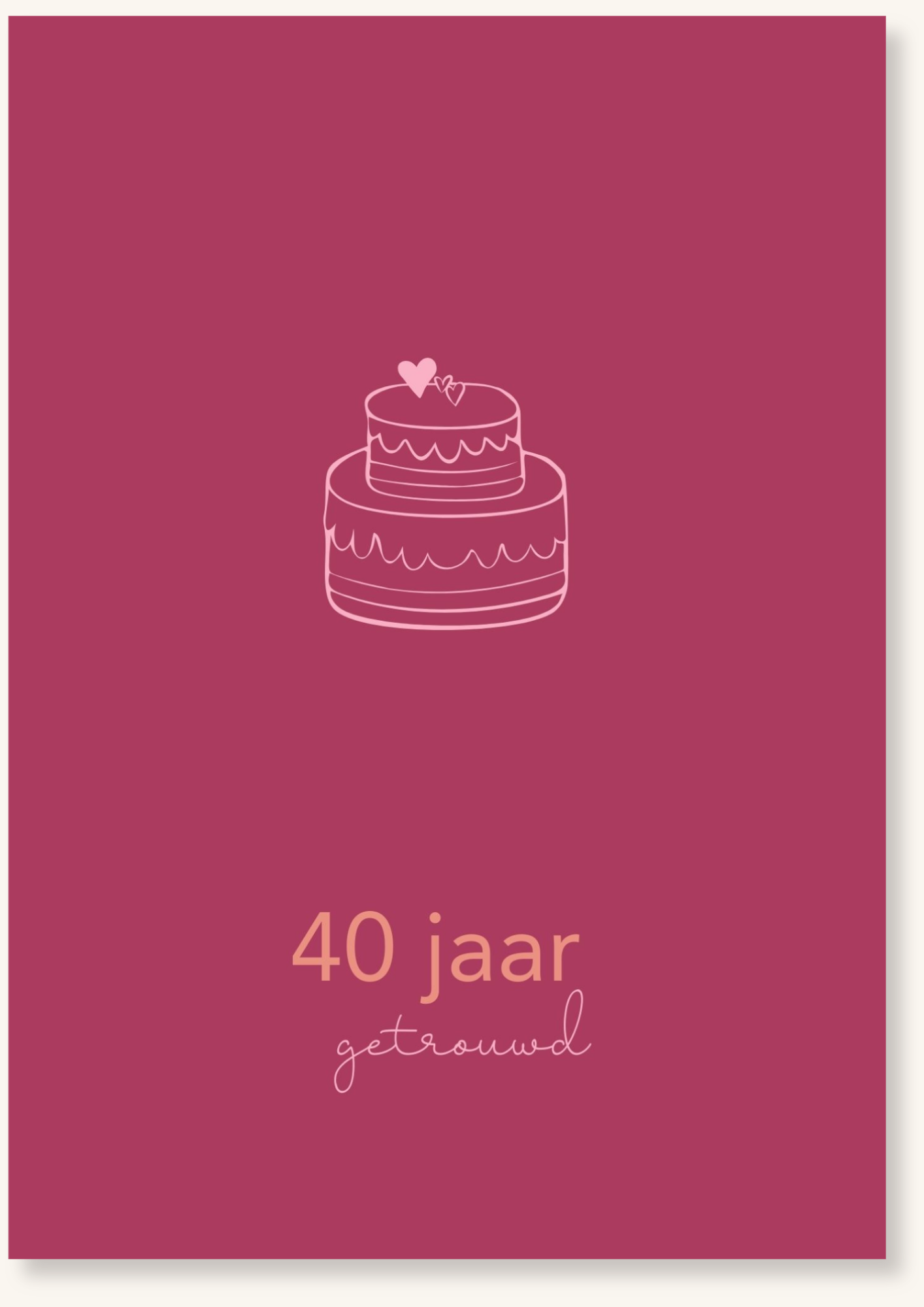 Jubileum - 40 jaar getrouwd