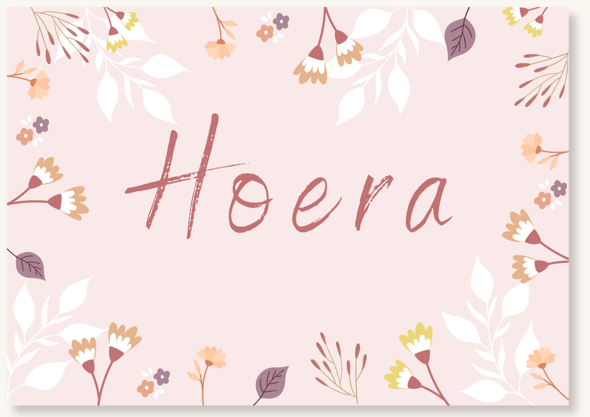 Verjaardag - Hoera bloemen