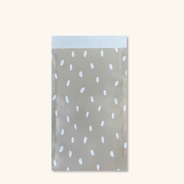 Cadeauzakjes - Beige met witte doos maat M - 5 stuks