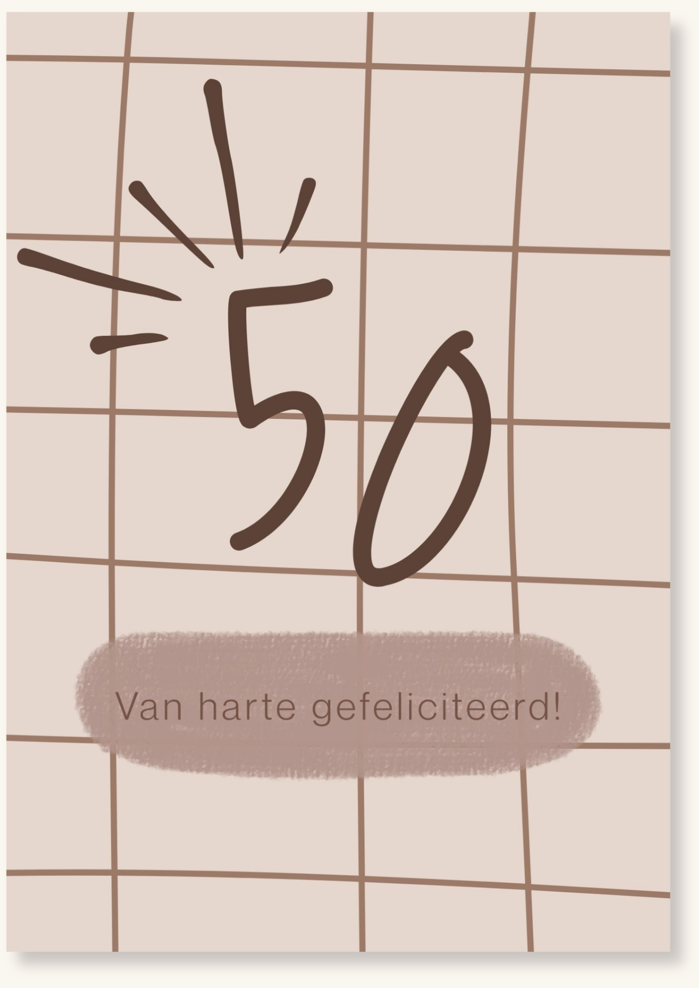 Verjaardag - 50 bruin