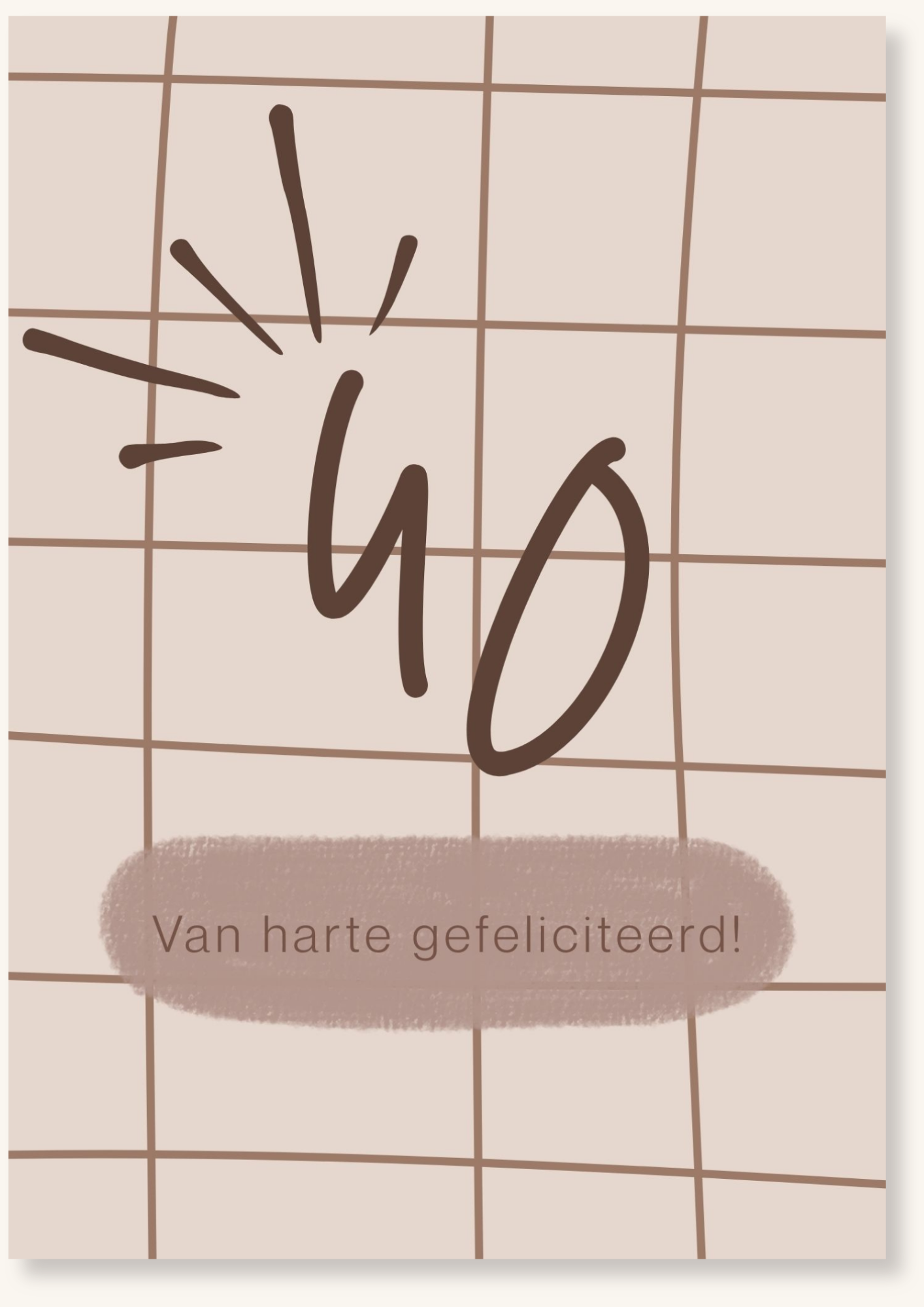 Verjaardag - 40 bruin