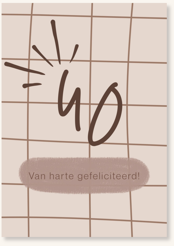 Verjaardag - 40 bruin