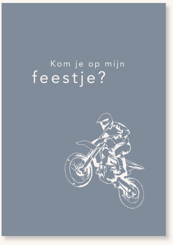 Uitnodigingskaartjes - Motor