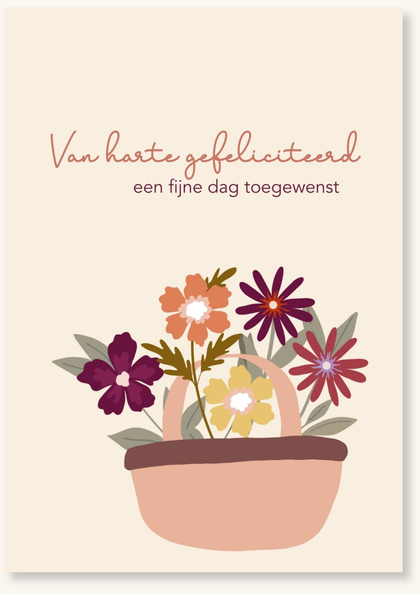 Verjaardag - Bloemenmand