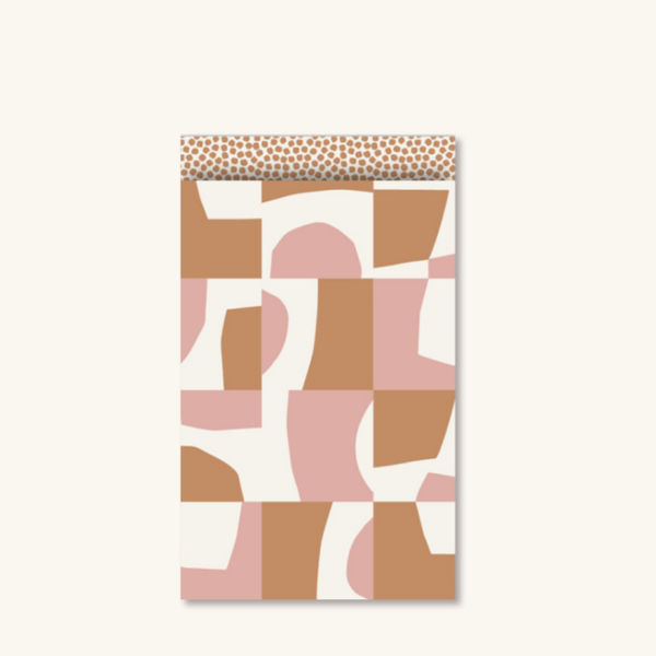 Cadeauzakjes - Botanisch naturel maat M - 5 stuks