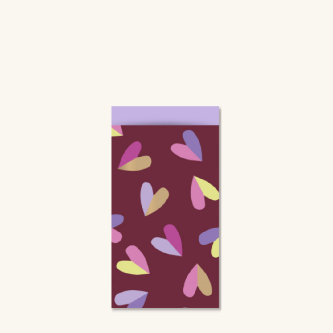 Cadeauzakjes - Hartjes maat S - 5 stuks