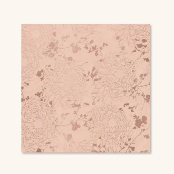 Inpakpapier - Roze bloemen