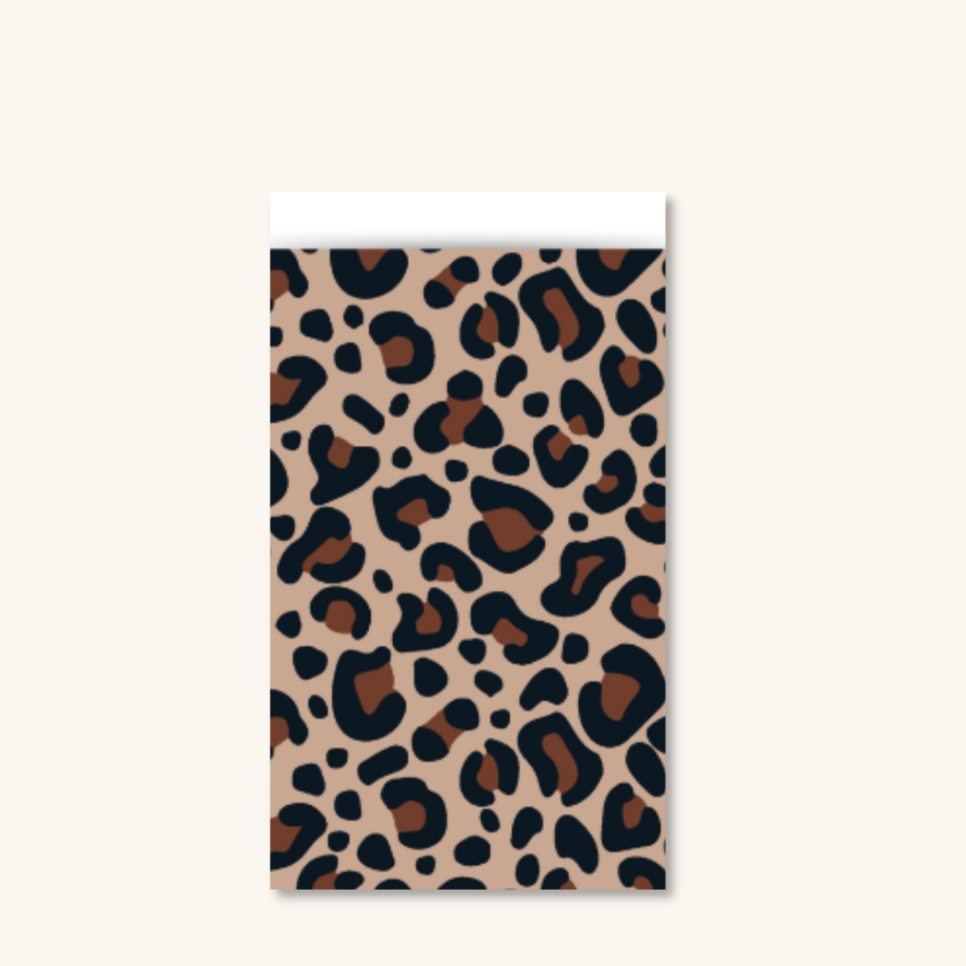 Cadeauzakjes - Leopard maat M - 5 stuks