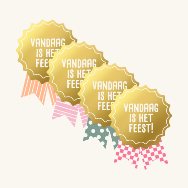 Stickers - Rozet - 4 stuks