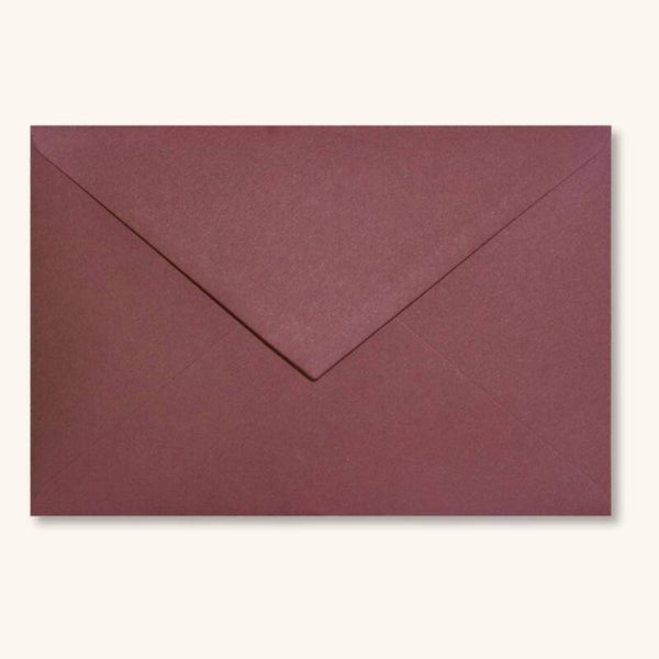 Enveloppen - Wijn rood 5 stuks