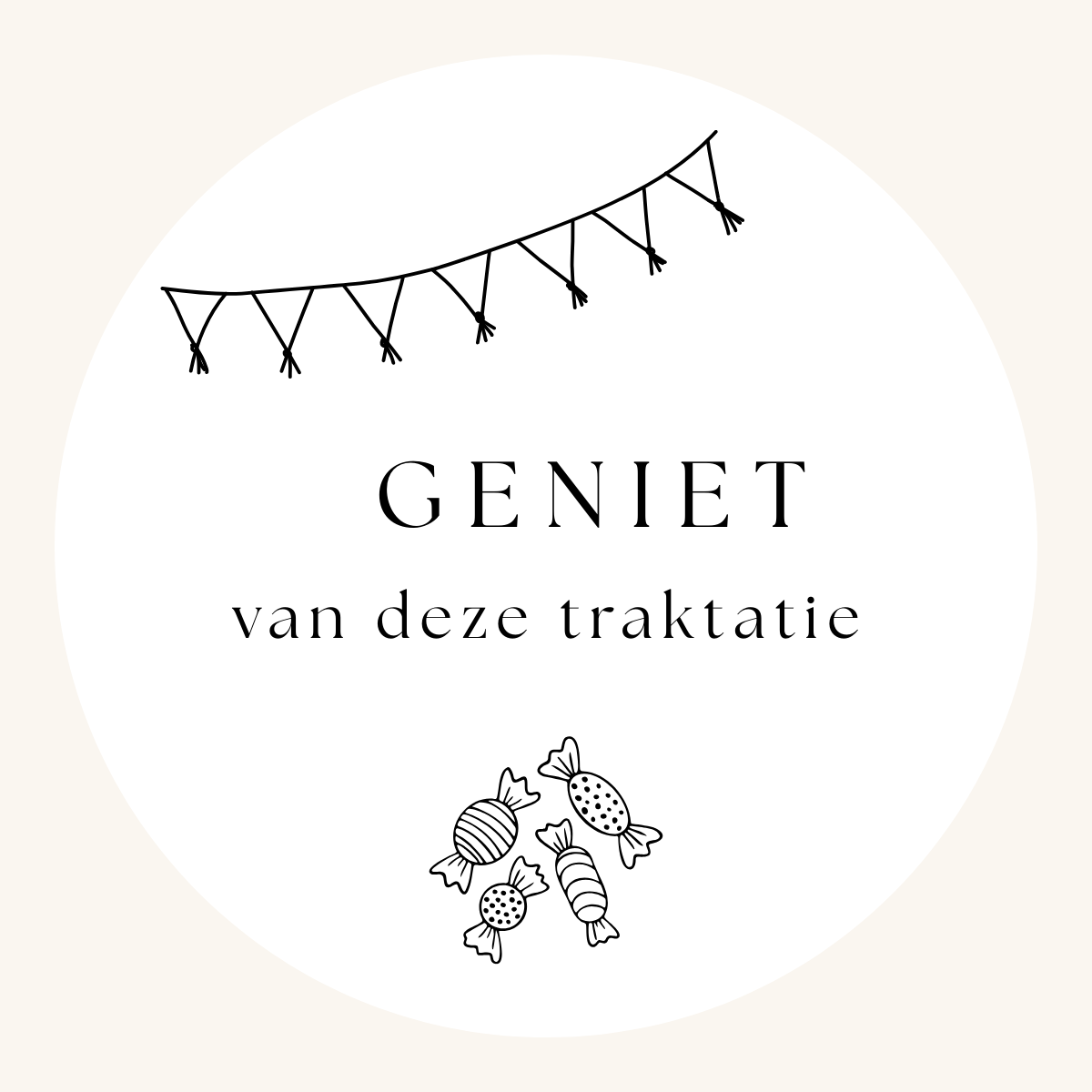 Gepersonaliseerde stickers per stuk - Slinger