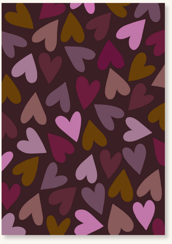 Blanco - Hartjes aubergine