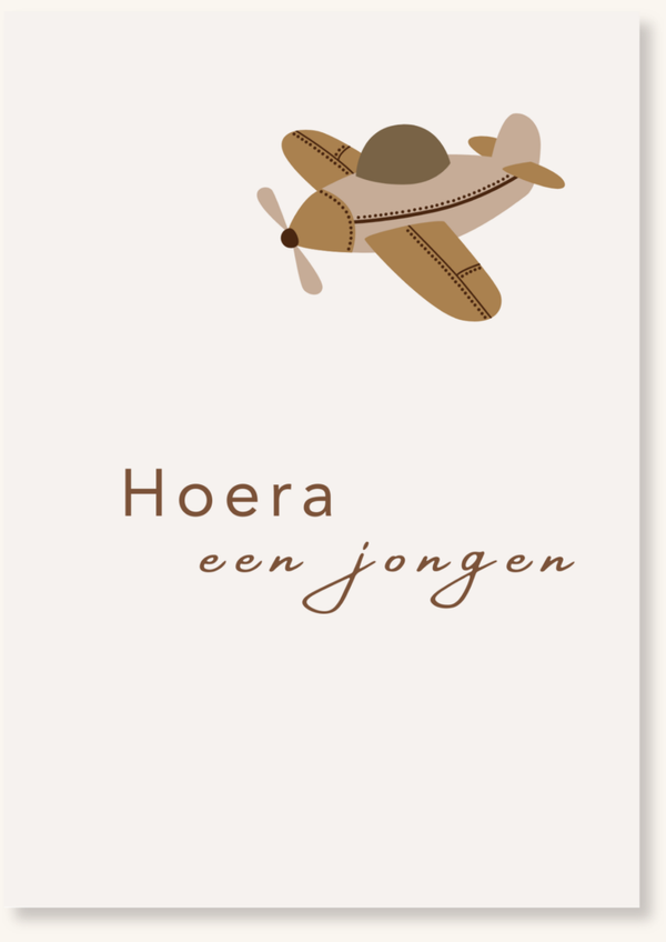 Geboorte - Een jongen vliegtuig