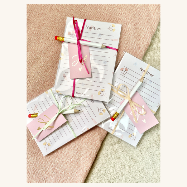 Cadeautjes - Notitieblokje Studio Jolie