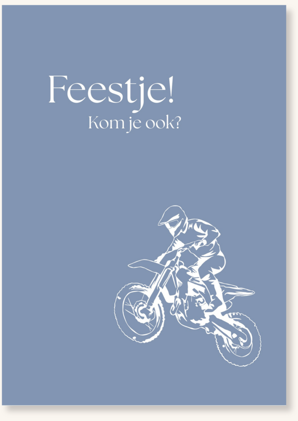 Uitnodigingskaartjes - Motor