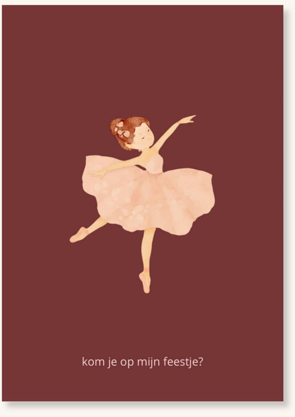 Uitnodigingskaartjes - Ballet