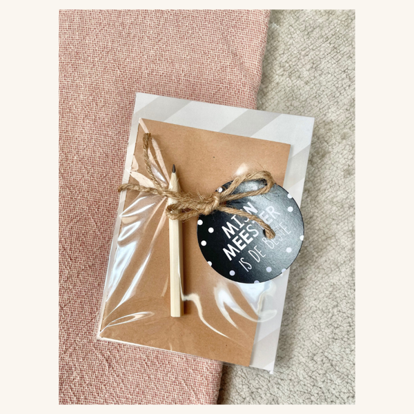 Cadeautjes - Notitieboekje meester