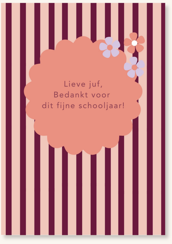 Diversen - Bedankt voor dit schooljaar bloemencirkel