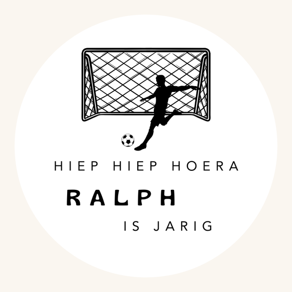 Gepersonaliseerde stickers per stuk - Voetbal