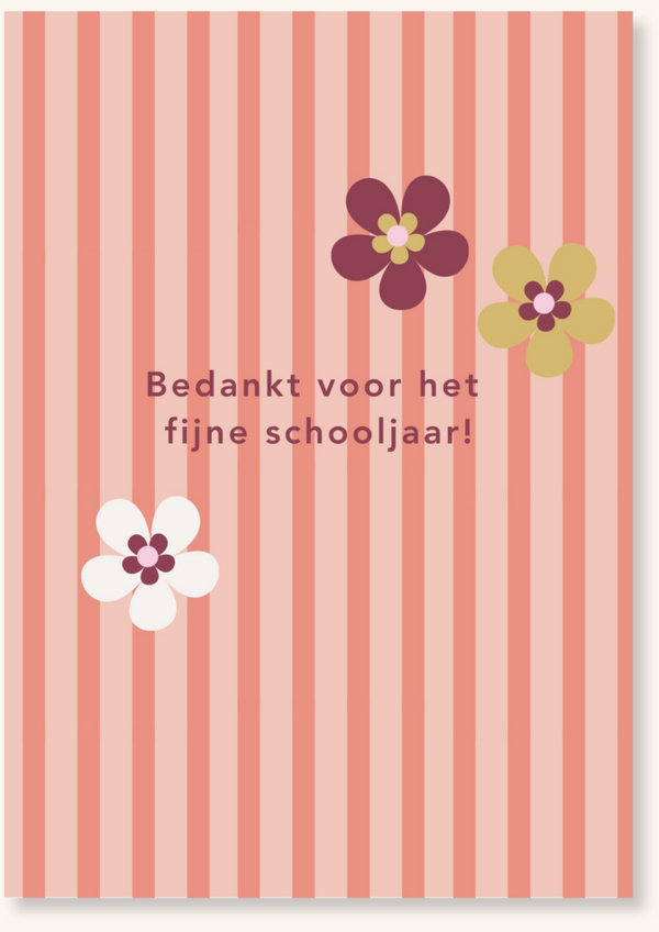 Diversen - Bedankt voor dit schooljaar 3 bloemen