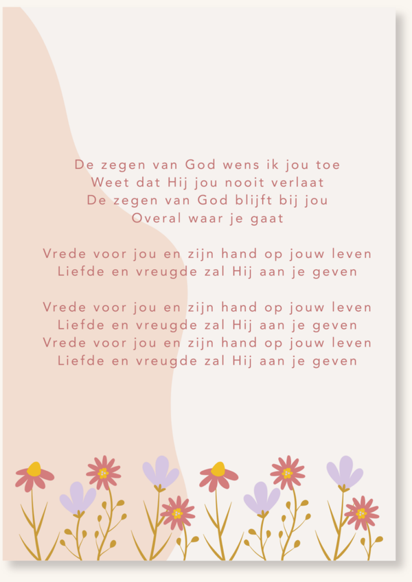 Bijbels tintje - De zegen van God wens ik jou toe
