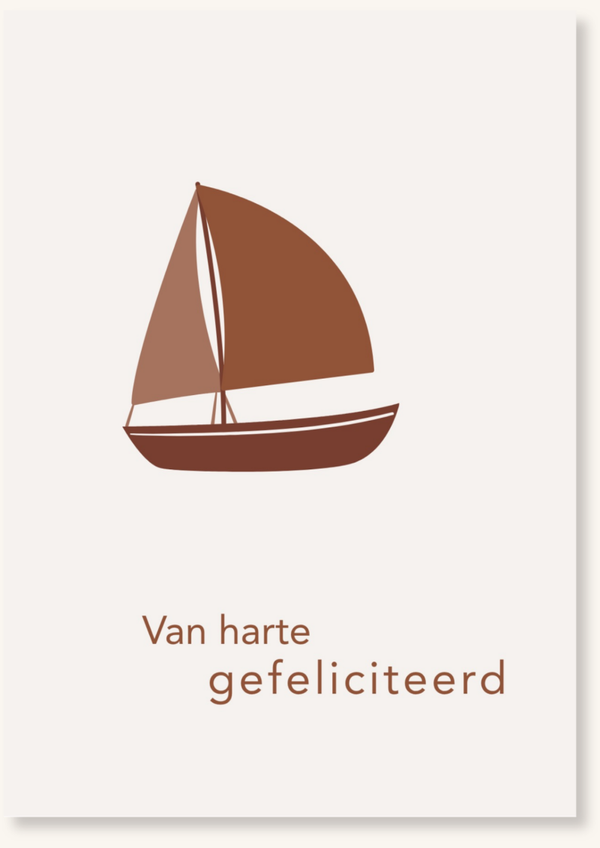 Verjaardag - Zeilboot