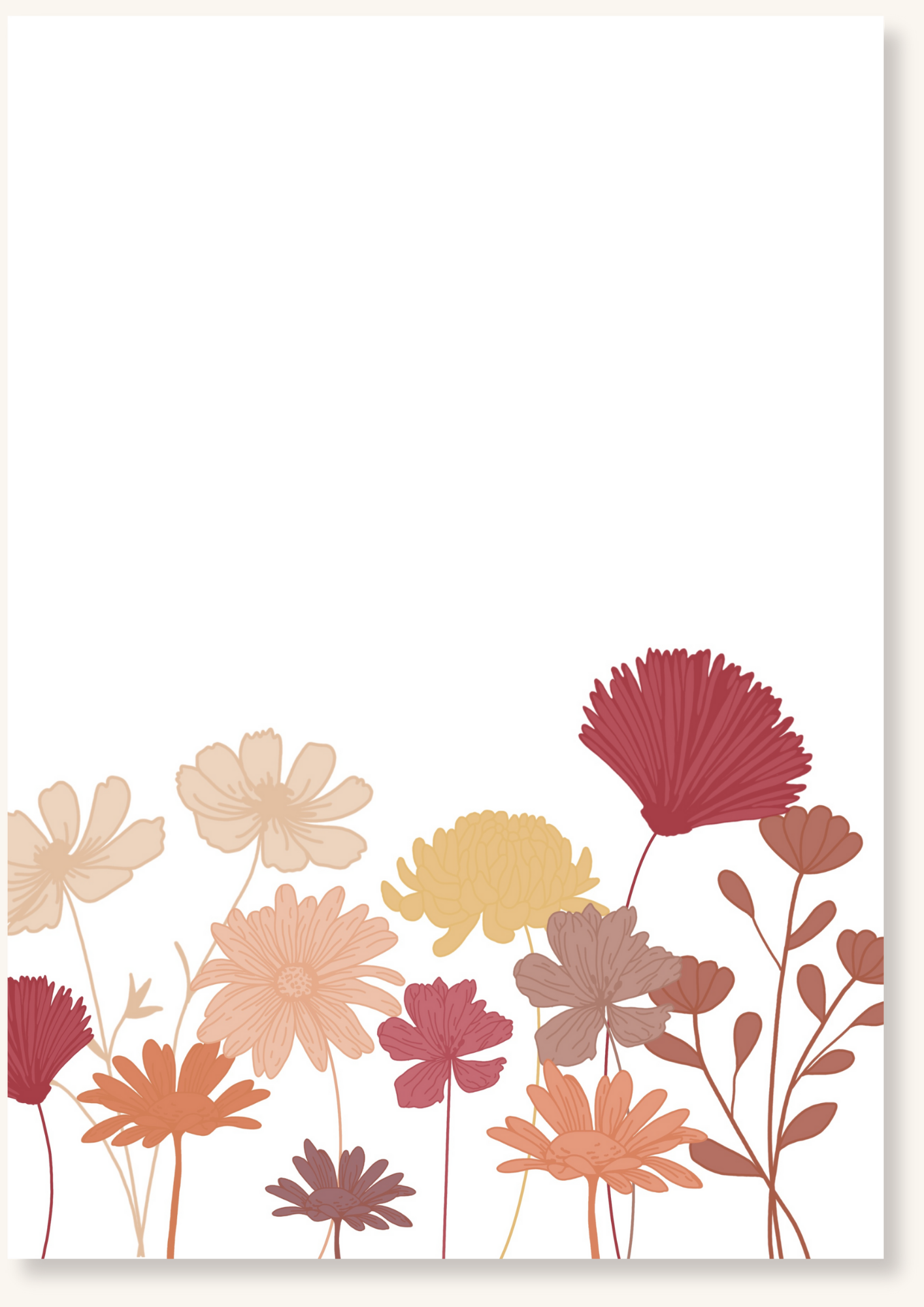 Blanco - Bloemen felgekleurd