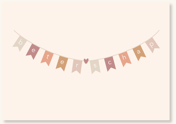 Beterschap - Gekleurde slinger