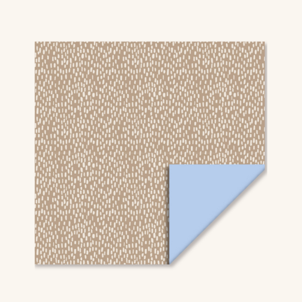 Cadeaupapier - Beige met witte dots