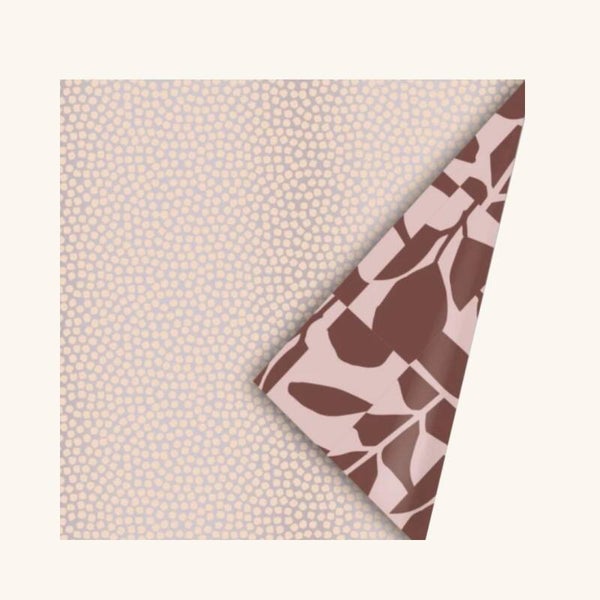 Inpakpapier - Roze peach stipjes