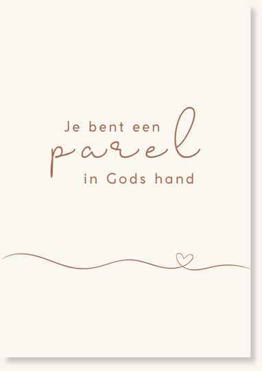 Bijbels tintje - Je bent een parel in Gods hand