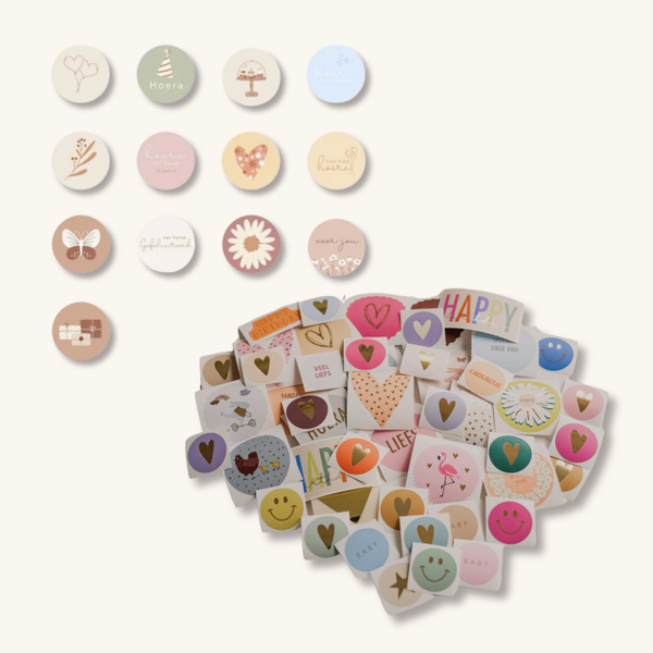 Stickers - Gemengde stickermix 100 stuks