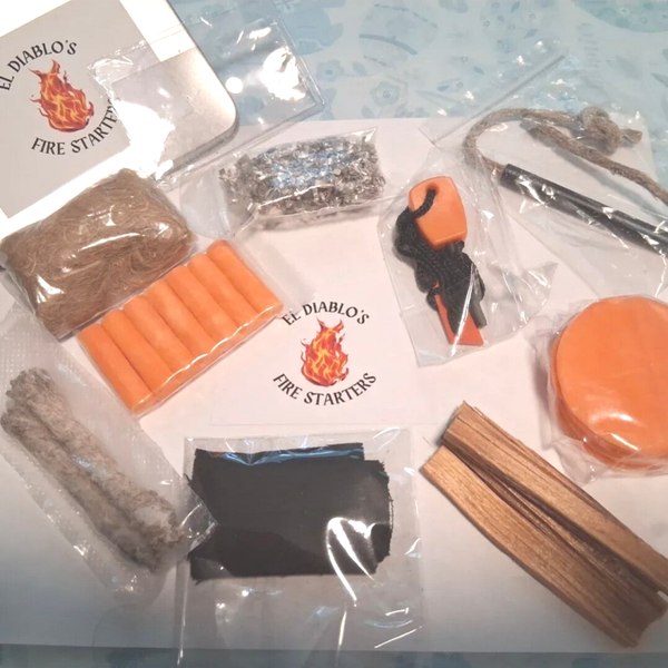 9 PIECE FIRE STARTER KIT FOR $           + SHIPPING AND TAX CALCULATED AT CHECKOUT