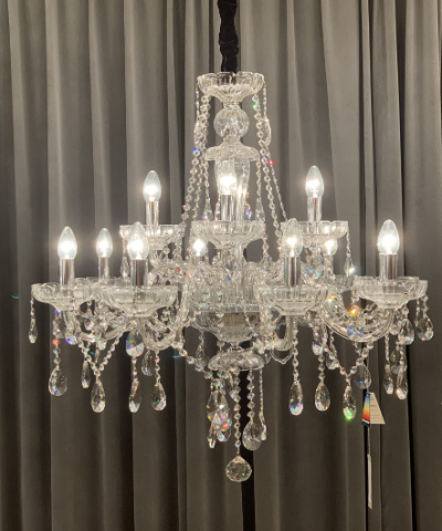 Nr A-9 - Böhmisches kroonluchter 12 licht met Swarovski kristal No 1