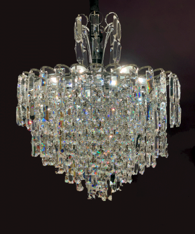 Nr A-19  Kroon met extra veel Staafjes  van  Swarovski-Crystal No 1