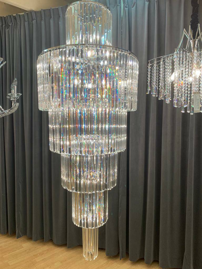 Nr A-33 Moderne kroonluchter voor de hal| - Sparkle Spiral from Schonbern-Crystal No 1