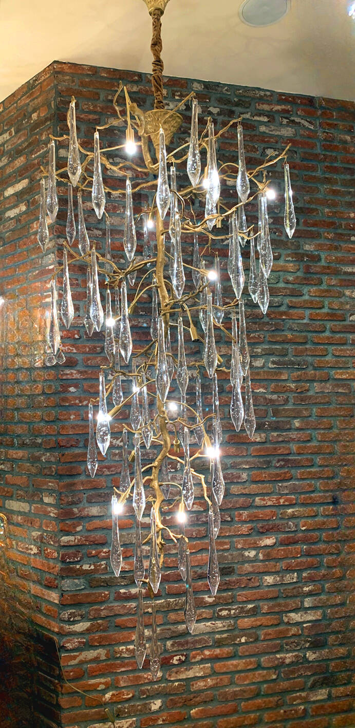 Nr B-16  Bronze  Spiraal  Lamp -   Spiral Three  Lamp No 1