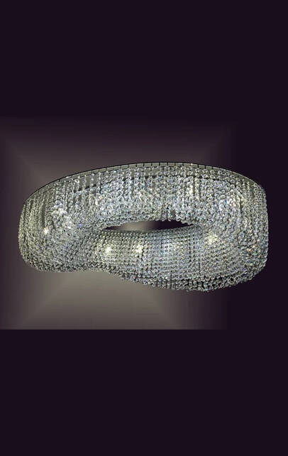 Nr B-14  Chandelier Crystal Spaceship with Swarovski-kristal No 1