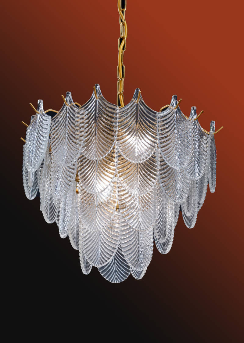 Home »Nr B-24 - Design Crystal-boomblad Krooonluchter met Oosterijks/Austria Crystal No 1